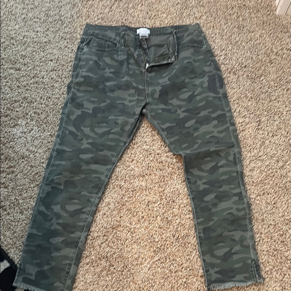 Camouflage Print Jeans